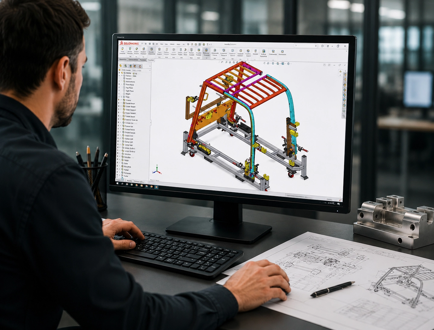 Diseño técnico e ingeniería de componentes industriales