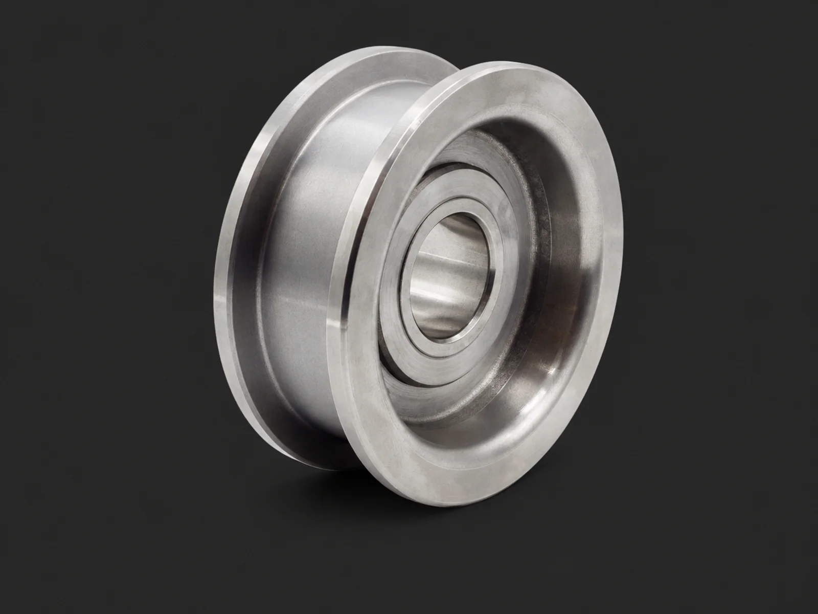 Rueda o polea mecanizada para maquinaria industrial